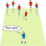 Red Light, Green Light – Football Games for kids to play